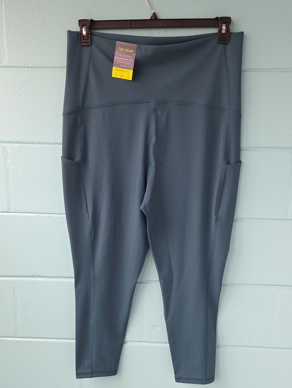 NWT "TEK GEAR" 7/8 Legging Maternity Gear Woman's Size 2X-Maternity - Picture 3 of 5